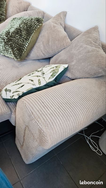 Salon convertible beige neuf (image 5)