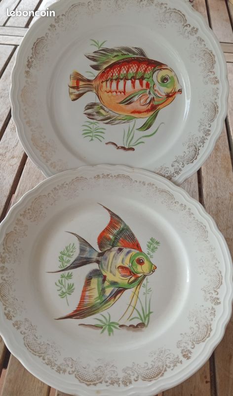Assiette vintage art et déco 1900 signé Tillowitz