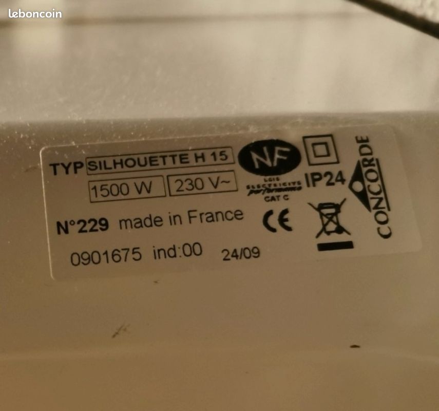 Radiateur panneau rayonnant 1500W (image 2)