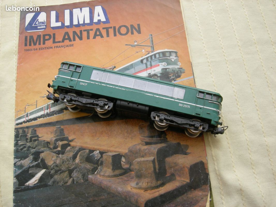 Train Électrique HO Lima - Coffret FS Italien Locomotive LM081 Gris Et Vert (Réf 149717L)