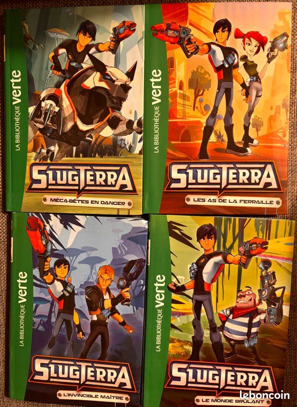 Lot de 4 livres slugterra de la bibliothèque verte (image 1)