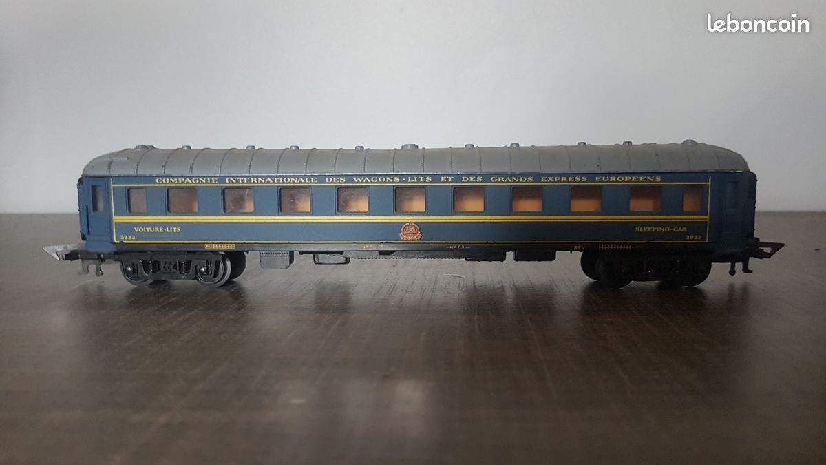 Wagon-lits Type Y Jouef Prestige – Époque IV – Livrée Bleue CIWL – HO 1/87 – RARE