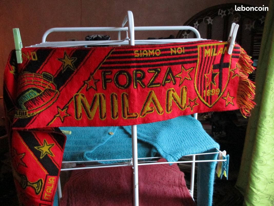 Écharpe Football Milan AC – Rouge, Club Italien