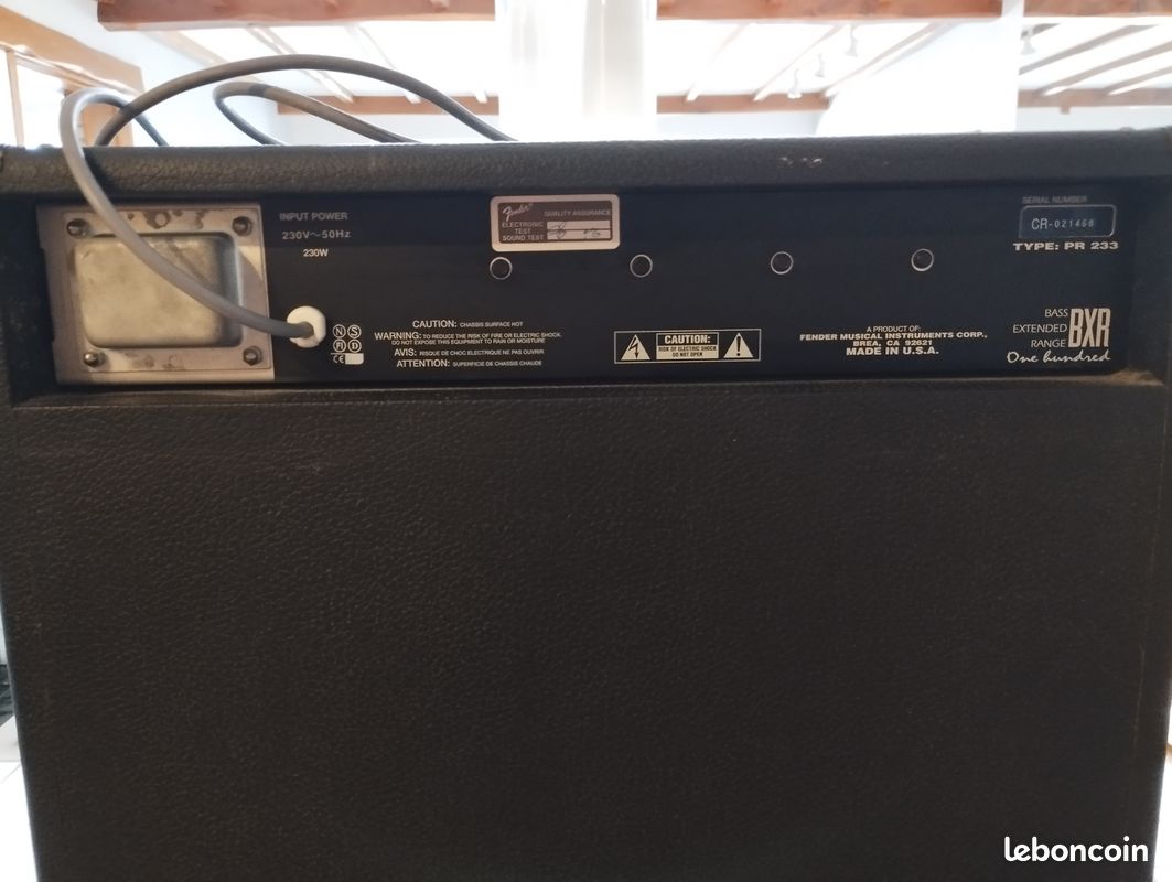 Ampli basse fender BXR 100w avec équaliseur (image 5)