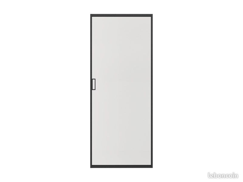 Porte Coulissante FIP Verre Dépoli 60x210 Cm - Chariots Capacité 120 Kg