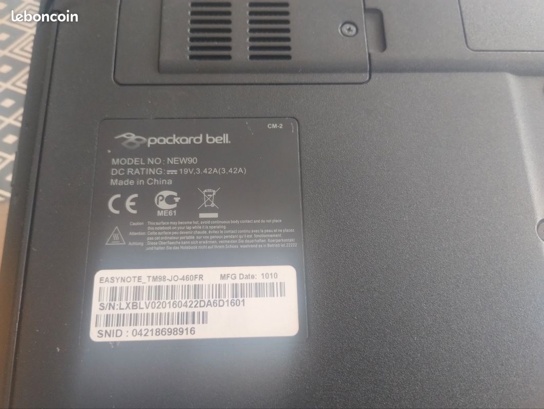 Ordinateur portable Packard bell i5 (image 4)
