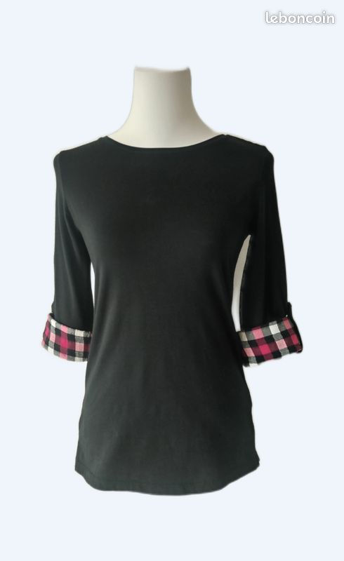 T shirt manches longues noir lc waikiki m (image 1)