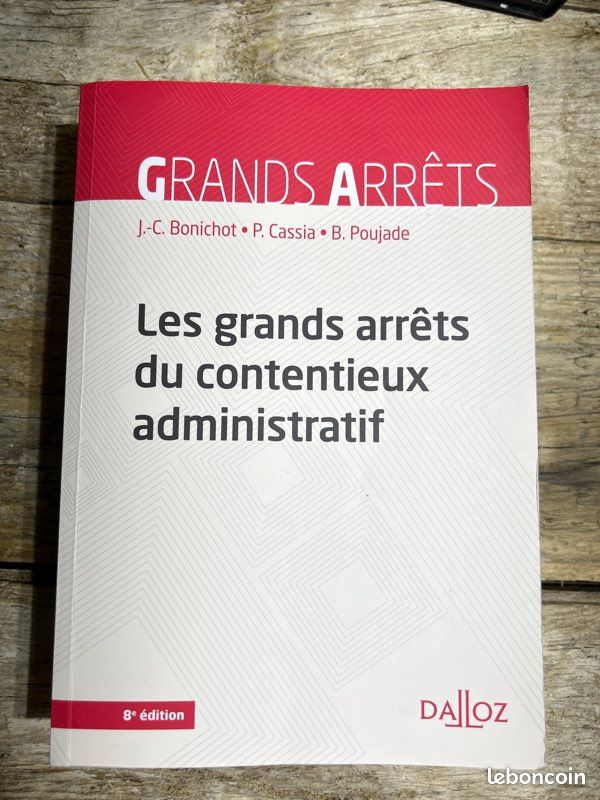 Dalloz Grands Arrêts Les grands arrêts du contentieux administratif 8 eme édition (image 2)