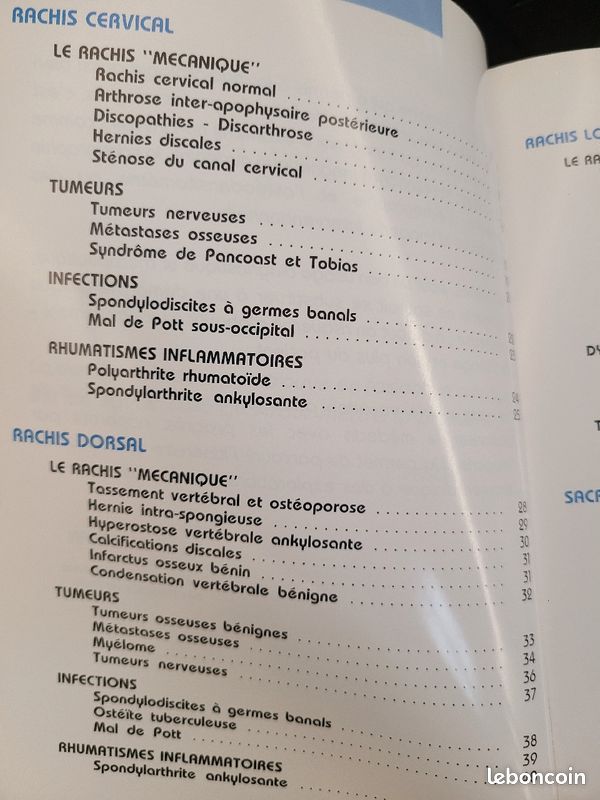 Livre radiologie : "atlas d'imagerie du rachis" . R Ghozlan (image 2)