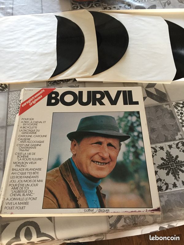 Coffret 3 vinyles de bourvil les originaux (image 1)