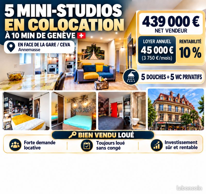 Appartement 6 pièces 98 m² · à Annemasse · 98 m² · 439 000 €