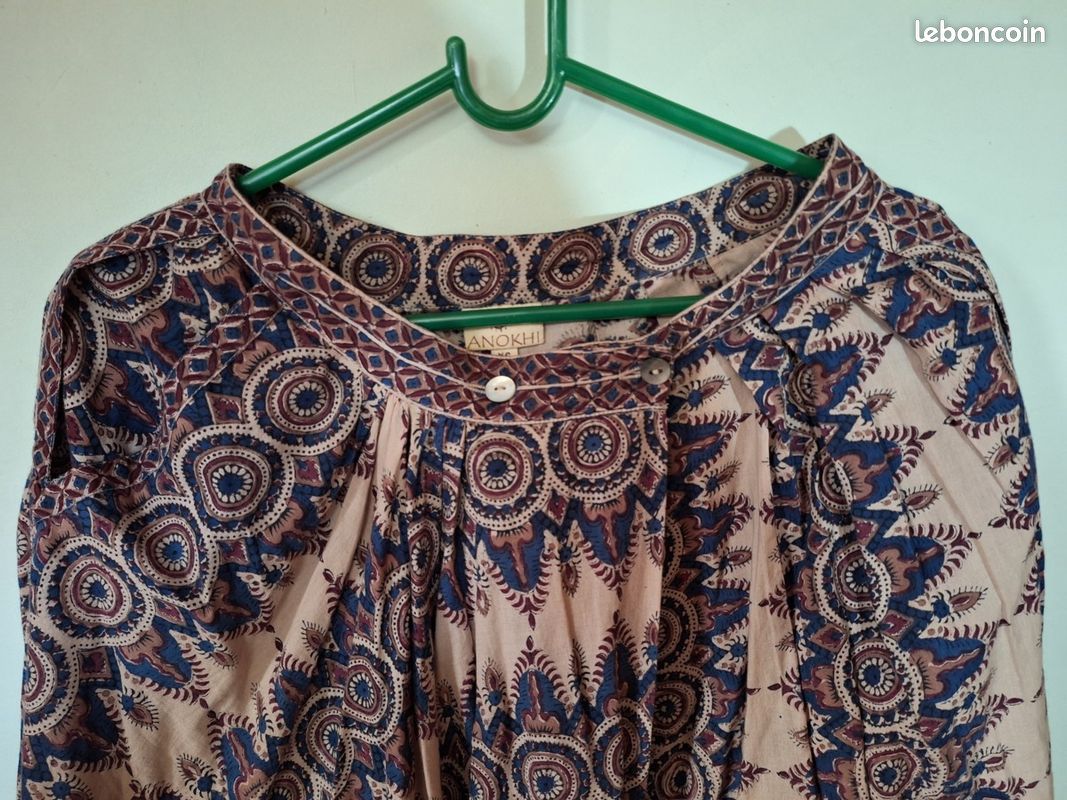 Jupe Femme Imprimée INDYEVA Alokaya Taille M - Motif Piwonia Hématite, Neuve Avec étiquettes