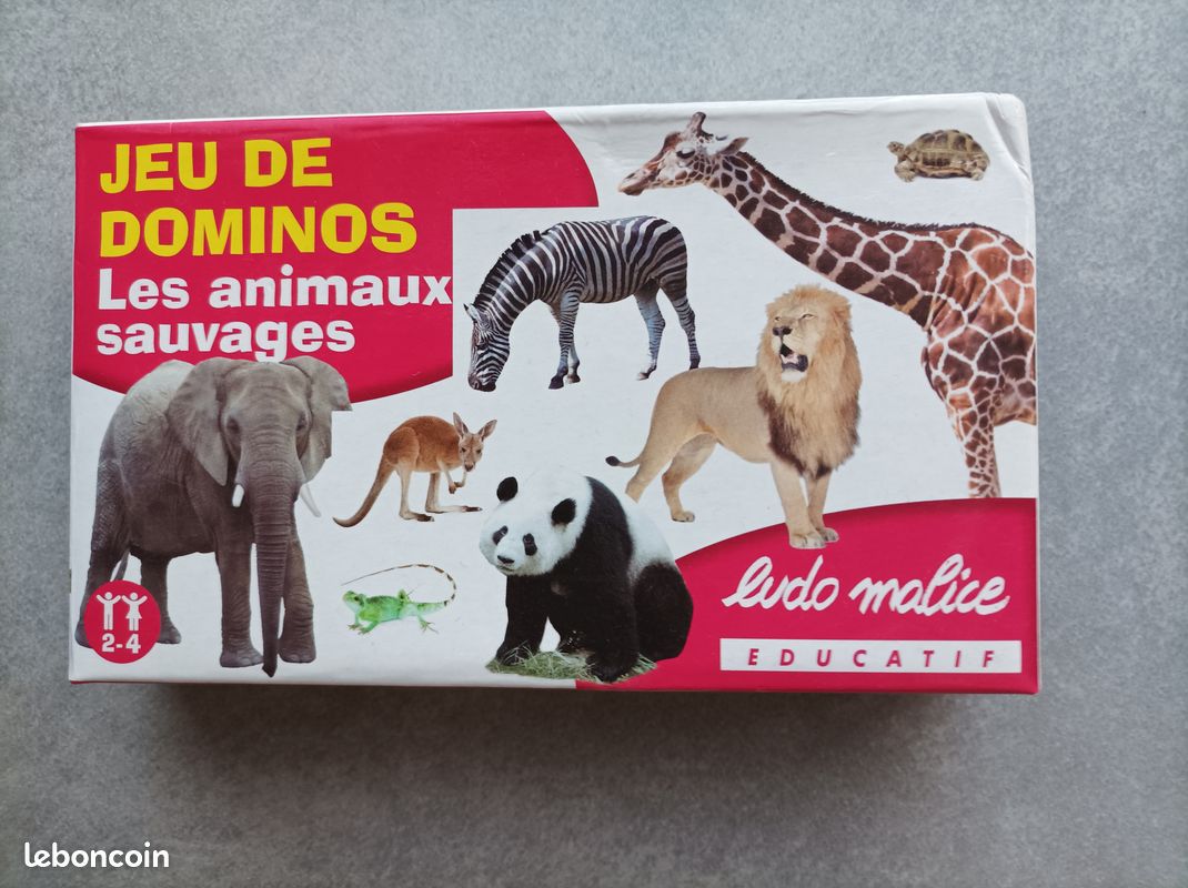 Jeu de dominos les Animaux sauvages (image 1)