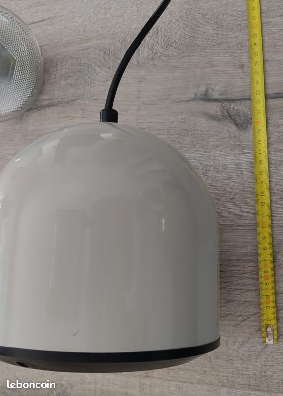 Luminaire suspension design vintage blanc (image 6)