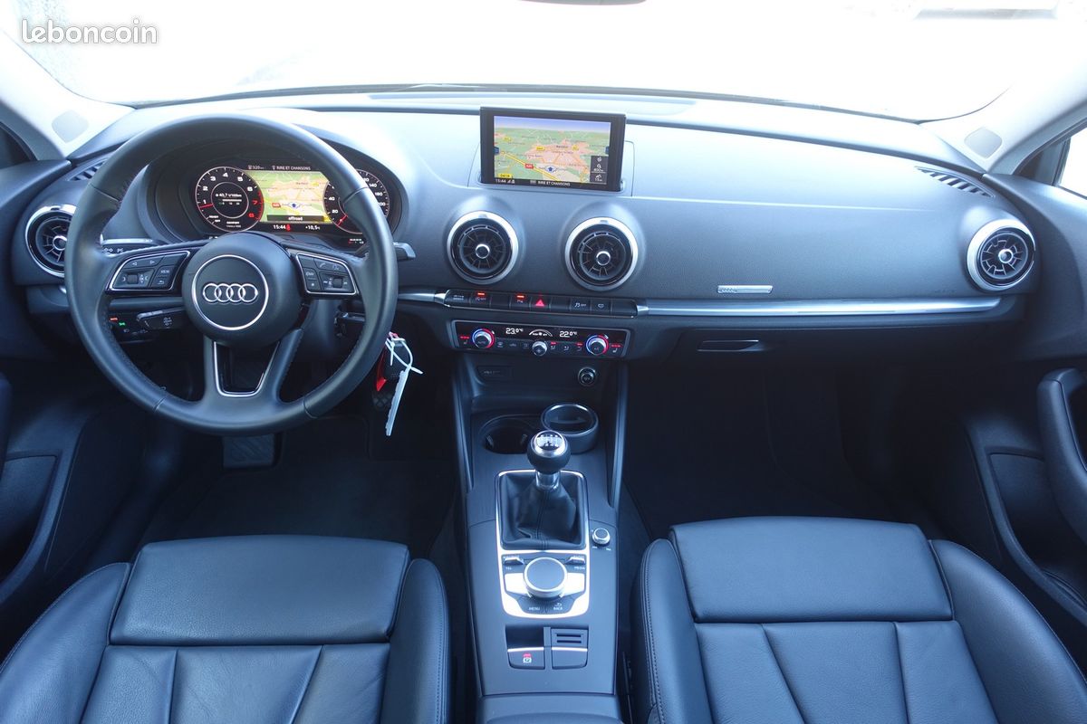 A3 Sportback 35 Tfsi 150ch Virtual cockpit/Cuir sport chauffant/Gps Europe/Carplay/Régulateur/Attelage/1*Main/Garantie 12 mois (image 9)