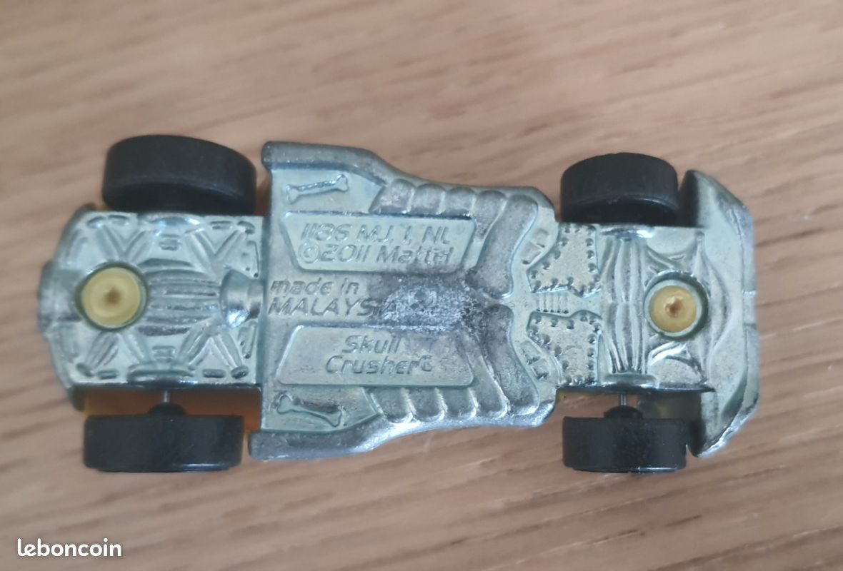 Hot Wheels voiture jaune Crâne Broyeur – 70mm – 2010 (image 5)