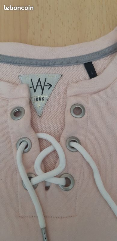 Vends pull rose de la marque ikks (image 3)