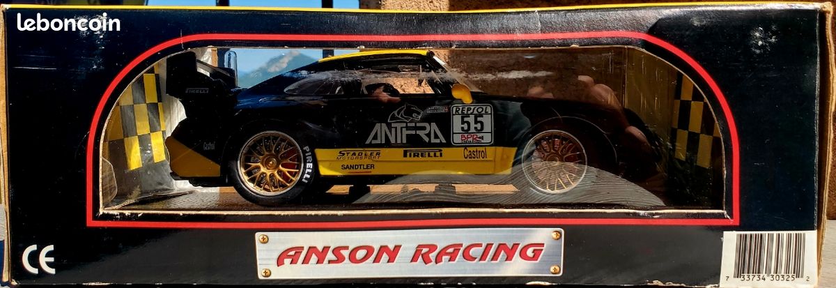 Porsche 911 Turbo Rouge Anson 1/18 - Miniature En Boîte, Occasion
