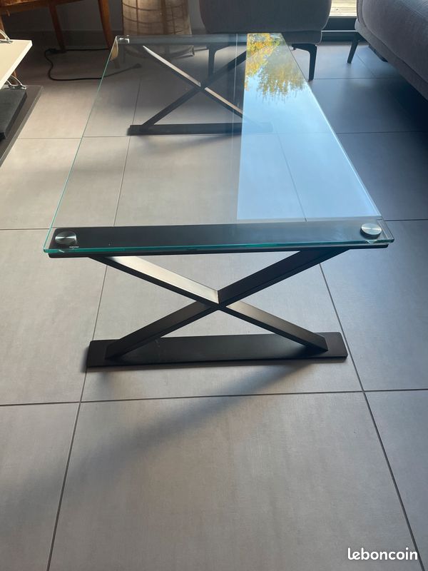 Table basse en verre (image 1)