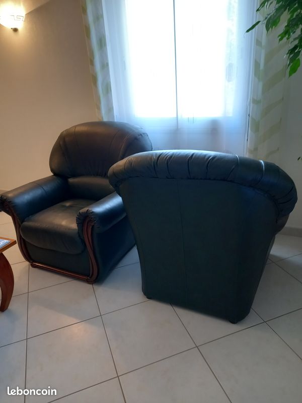 Fauteuils individuels en cuir (image 3)