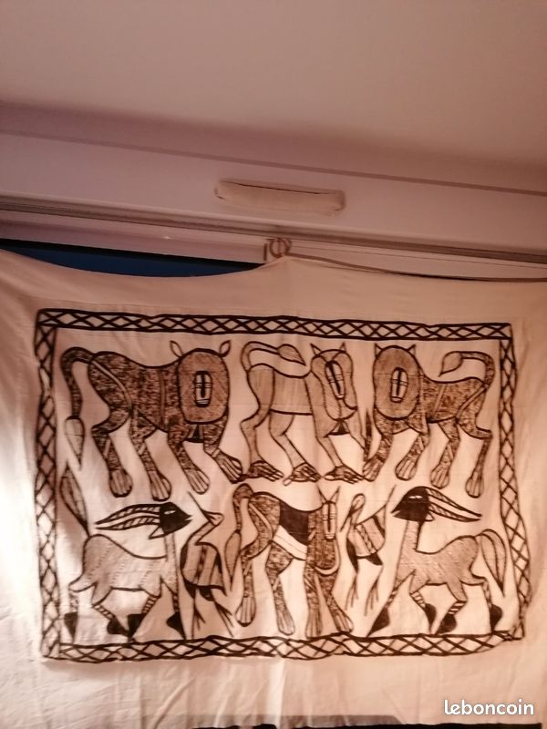 Peinture animaliére africaine sur toile (image 1)
