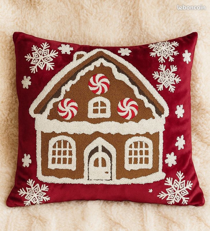 Facteur Portique place housse de coussin 45x45 beige calcium studio Homologue