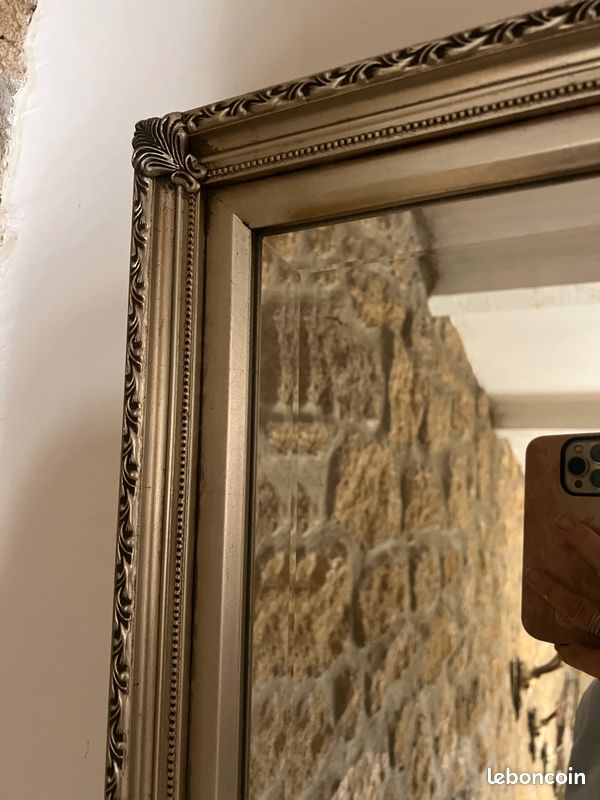 Loberon magnifique miroir en argent - verre sculpté campagne charme romantique interior’s maison du monde (image 3)