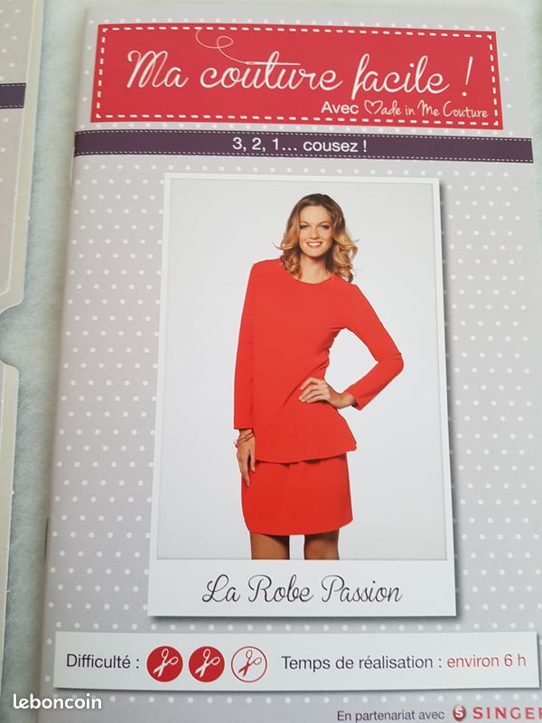 Patron couture singer "la robe passion" (image 3)