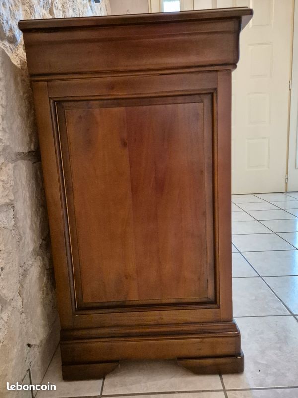 Meuble Commode 4 Tiroirs Marron (image 3)