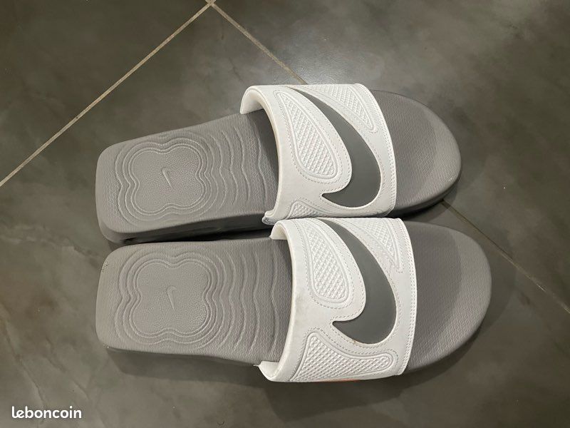 Nike Homme Claquette Nike Blanche Et Grise Sandales Nike Air Homme
