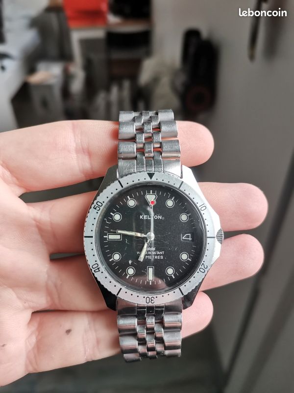 Montre Mécanique Vintage KELTON - Occasion, Montre à Remontage Manuel, Pièce Rétro