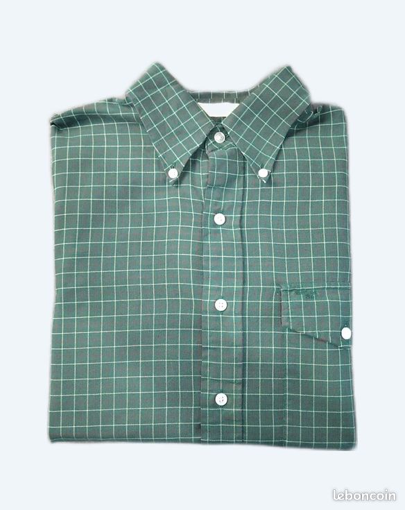 Chemise Columbia Flanelle à Carreaux Homme XL (vert/bleu) Manches Longues - Vintage Années 90