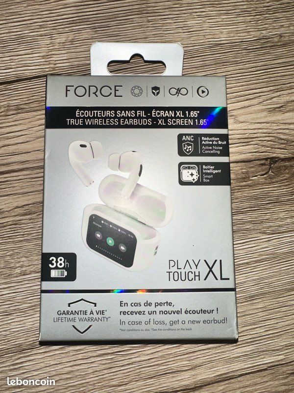 Écouteurs sans fils avec écran XL (image 1)