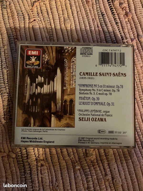 Cd Saint-Saens symphonie 3 Seiji Ozawa (image 2)
