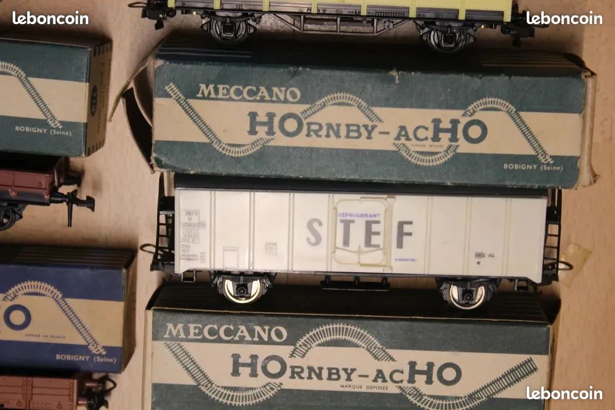Hornby France avant guerre - Wagon à bestiaux PLM - très bel état en