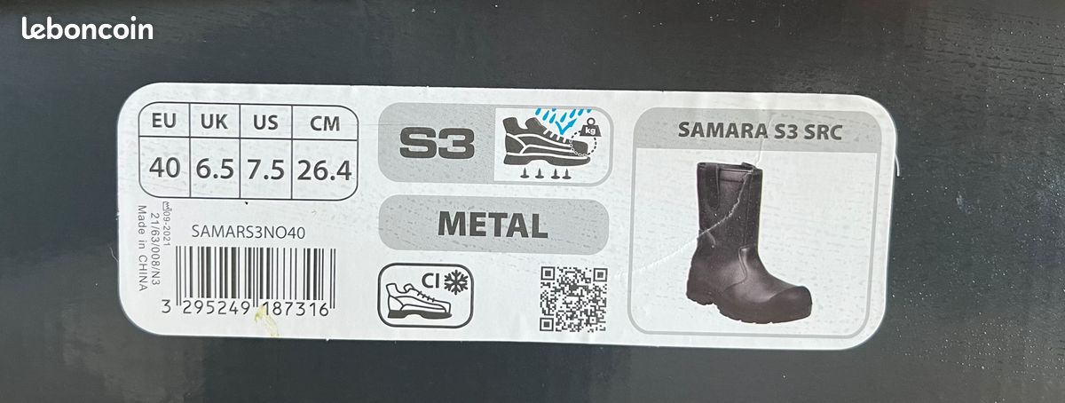 Botte de chantier SAMARA taille 40 (image 3)