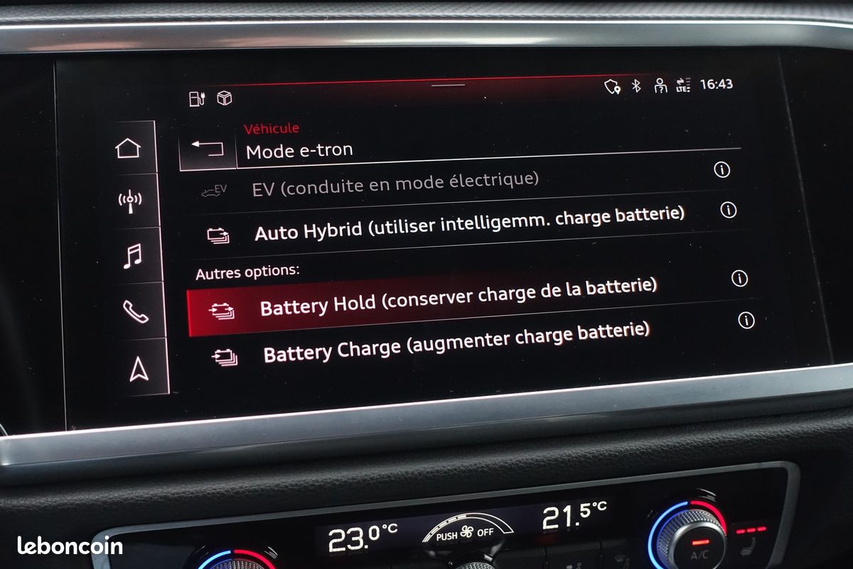 Q3 Sportback 45 Tfsi e S-Tronic 245ch Hybride Rechargeable Virtual cockpit/Cuir chauffants/Gps Europe/Caméra/Carplay/Hayon électrique/1*Main/Garantie 12 mois (image 10)