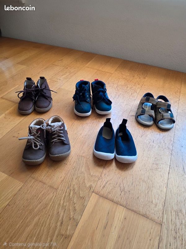 Lot de chaussures taille 22 (image 1)