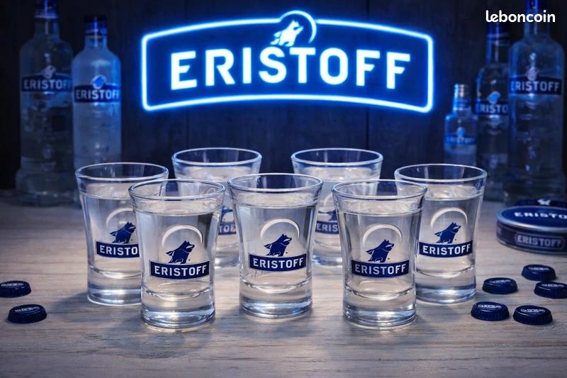 đș Lot de 6 Verres Shooters Eristoff â Ădition GivrĂ©e đș (image 1)