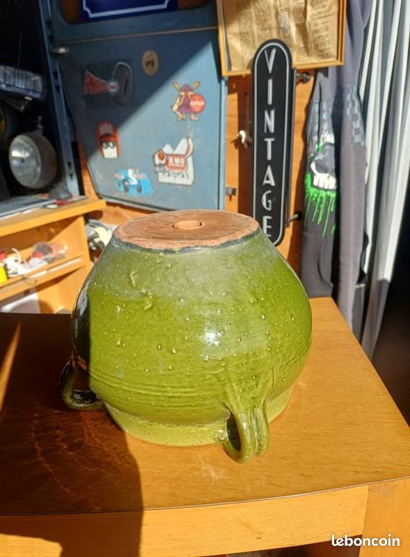 Colì, Poêle en terre cuite avec couvercle, casserole artisanale, dessin coq, diamètre 20 cm
