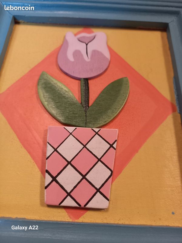 Petit tableau 18x18cm TBE (image 2)