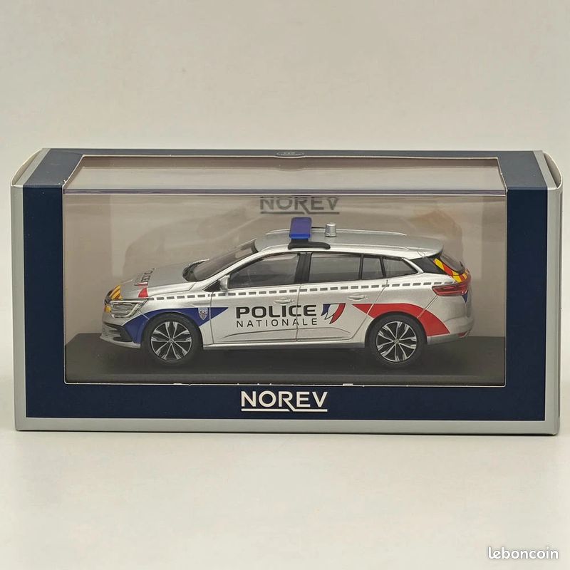 MINIATURE NOREV RENAULT Megane 3 Coupé Gendarmerie 1/64 Neuve sans