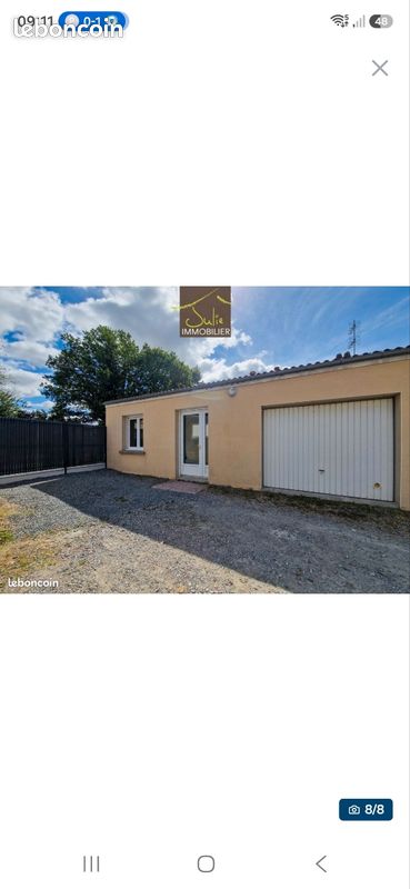 Maison 4 pièces 90 m² · à Échiré · 90 m² · 820 €