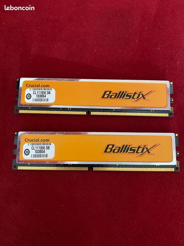 Ram Pc2 2GB Kit Crucial Ballistix DDR2 RAM PC2 - 8500U 1066MHz 2 x 1GB ...