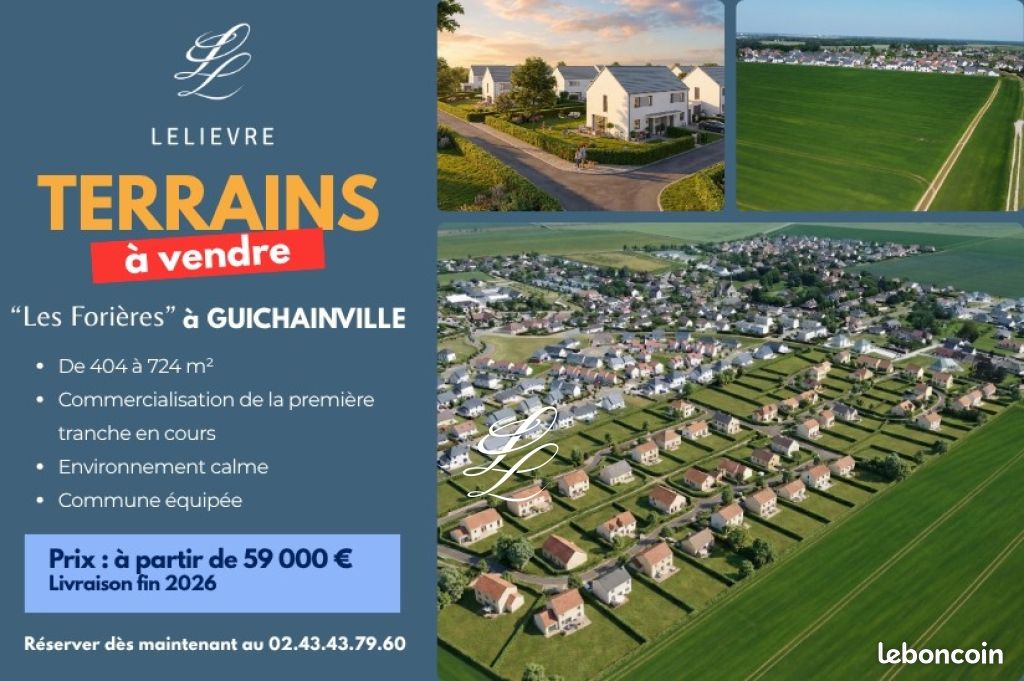 Terrain 528 m² Guichainville · 63 000 €