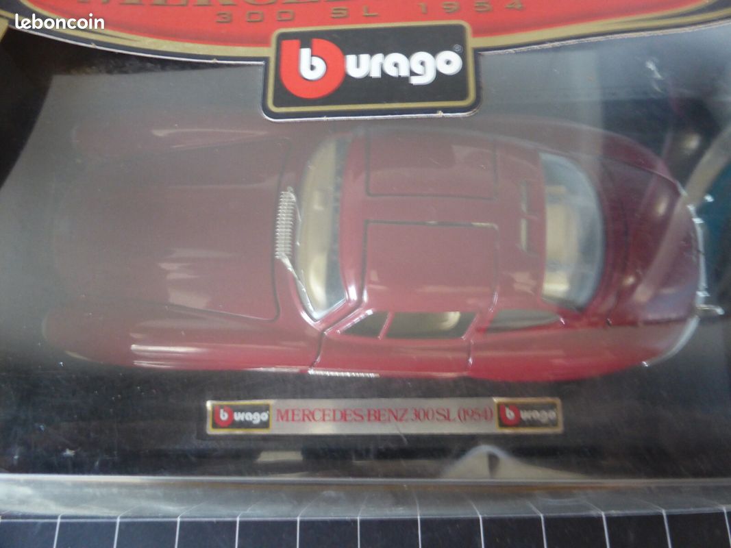 Mercedes 300SL 1954 Rouge Burago – Collection 1/18 (Ref 12047) – Neuf