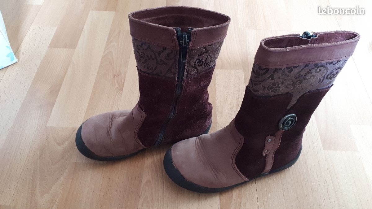 Bottines fantaisie violettes taille 26 Bopy (image 3)