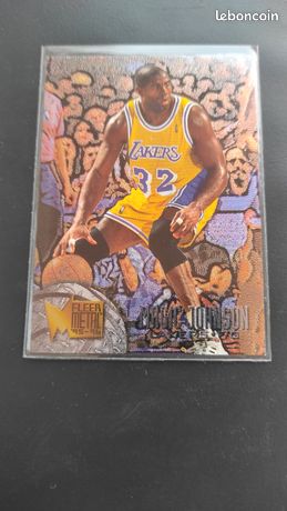 Magic Johnson 95 96 Season Carte Basket NBA Fleer Metal 95-96