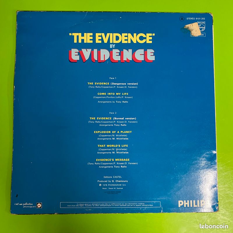 Vinyle The Evidence by Evidence (image 2)