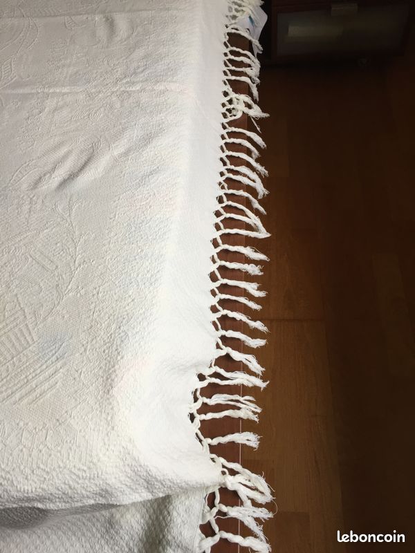 Couverture en coton blanche (image 2)
